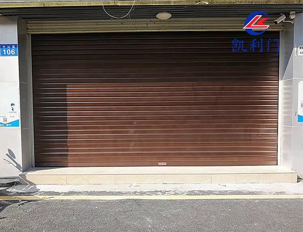 豹紋鋁合金卷簾手機開門